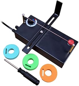 DRQG50-A Heat Cutting Ribbon Cutter, Electric Rope Cutter Thermal Supplies Portable with Screwdriver for Ribbon Braid Nylon Band Ropes Versatile Rope Ribbon Thermal Cutter with Fan FIRElood