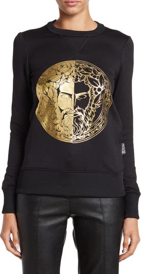 Толстовка с металлическим логотипом Versace Jeans