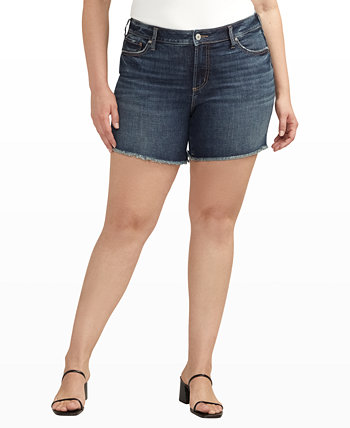 Плюс размер Suki Luxe Эластичные короткие шорты с пышной посадкой со средней посадкой Silver Jeans Co.