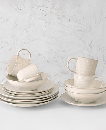 Neree Набор столовой посуды с реактивной глазурью, 16 предметов, сервиз на 4 персоны Euro Ceramica