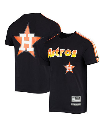 Мужская темно-синяя оранжевая футболка Houston Astros Taping Pro Standard