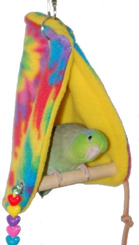 Super Bird Creations Peekaboo Perch Bird Tent, Color Varies, Small Super Bird Creations