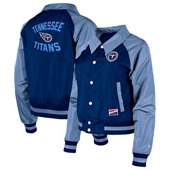 Женская Повседневная куртка New Era Navy Tennessee Titans Coaches Raglan Full-Snap New Era