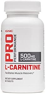 GNC Pro Performance L-Carnitine, 60 Tablets (Таблетки), Supports Muscle Recovery GNC