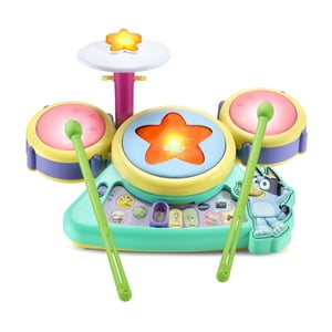 VTech Bluey Hooray Drum Set with Accessories, Baby and Toddler Toys VTech