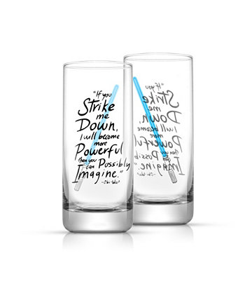 Высокие стаканы для питья Star Wars New Hope, набор из 2 шт. JoyJolt