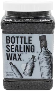 Blended Waxes, Inc. Bottle Sealing Wax, Pastille Wax Seal Beads For Wine, Beer, and Liquor Bottle Sealing, Seals Between 25-30 Bottles, 1 lb, Aluminum BW Blended Waxes, Inc.