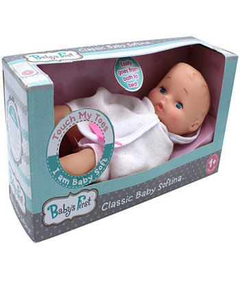 Купание с игрушечной куклой Softina Baby's First by Nemcor