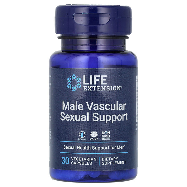 Мужская сосудистая сексуальная поддержка, 30 вегетарианских капсул Life Extension