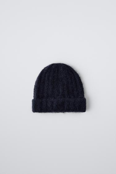 Шапка бини ZARA WOOL BLEND KNIT HAT ZARA