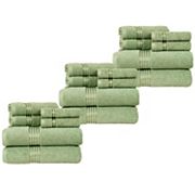 Lavish Home 18-pc. Cotton Glossy Stripe Bath Towel Set Lavish Home