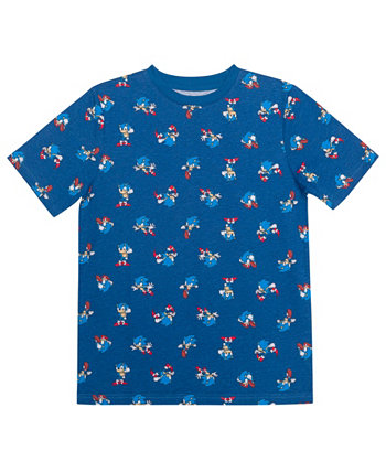 Big Boys All Over Print Short Sleeve Graphic T-shirt Sonic