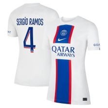Women's Nike Sergio Ramos White Paris Saint-Germain 2022/23 Third Breathe Stadium Replica Player Jersey Nitro USA