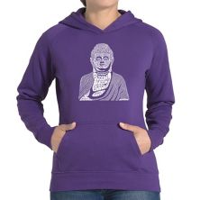 Buddha - Women's Word Art Hooded Sweatshirt LA Pop Art