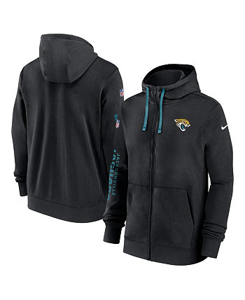 Men's Black Jacksonville Jaguars 2024 Sideline Club Full-Zip Hoodie Nike