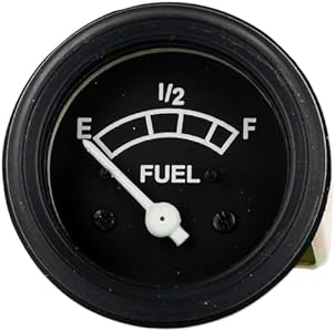 Fuel Gauge With Black Bezel (For 12-volt negative ground) Fits Ford Tractor310949 JJAgParts