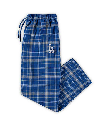 Мужские королевские и серые фланелевые брюки Los Angeles Dodgers Big and Tall Team Concepts Sport