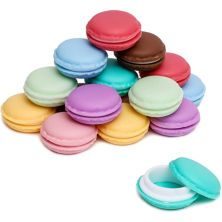 Macaron Storage Containers for Jewelry, Cute Travel Pill Case (1.7 In, 16 Pack) Juvale