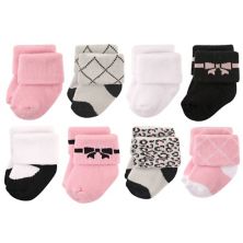 Хлопковые носки Hudson для новорожденных девочек и махровые носки с бантиками Hudson Baby
