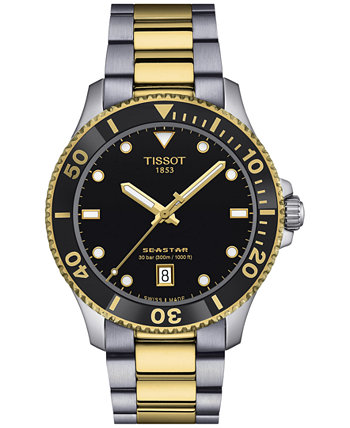 Men's Swiss Seastar 1000 Two-Tone Stainless Steel Bracelet Watch 40mm Tissot