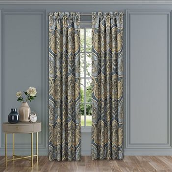 Royal Court Messina Blue Set of 2 Window Curtain Panels Royal Court