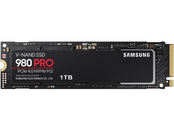 SAMSUNG 980 PRO M.2 2280 1 ТБ PCI-Express Gen 4.0 x4, NVMe 1.3c Samsung V-NAND 3-битный внутренний твердотельный накопитель (SSD) MLC MZ-V8P1T0B/AM Samsung