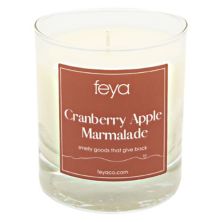 Feya Candle Клюквенно-яблочный мармелад, 6,5 унций. Соевая свеча Feya Candle