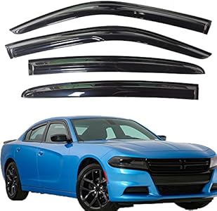 Защитные козырьки на окна для Dodge Charger 2011-2020, комплект из 4-х штук, акрил Silscvtt