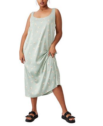 Модное плетеное платье-комбинация миди Maggie больших размеров COTTON ON