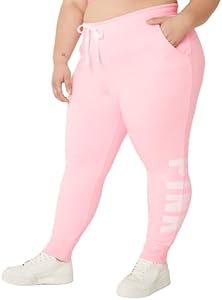 Victoria's Secret Women's Pink Logo Fleece Jogger Sweatpants, (XS-XXL) Victoria"s Secret