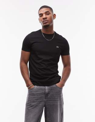 Lacoste pima cotton t-shirt in black Lacoste