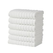 Madelinen® 6-Piece Zero Twist Combed Cotton Textured Hand Towel Set Madelinen