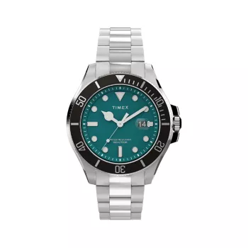 Deep Water Harborside Coast Stainless Steel Bracelet Watch/43MM Timex