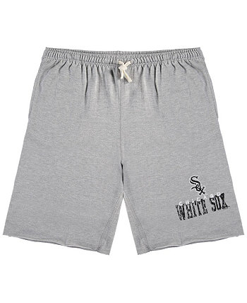 Мужские меланжевые серые шорты Chicago White Sox Big and Tall French Terry Shorts Profile