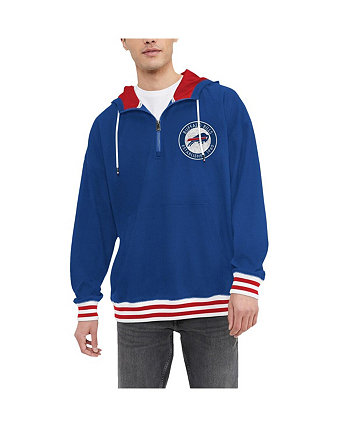 Men's Royal Buffalo Bills Aaron Quarter-Zip Hoodie Tommy Hilfiger