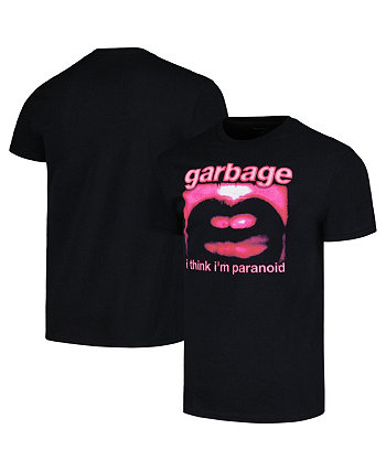 Мужская черная футболка с рисунком Garbage Paranoid Manhead Merch