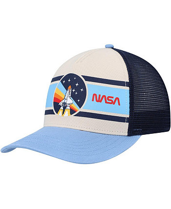 Мужская кремовая темно-синяя кепка NASA Sinclair Snapback American Needle