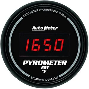 Цифровой пирометр 2,3125 дюйма с термопарой типа K Auto Meter