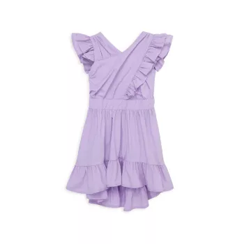 Платье с запахом и высоким вырезом для маленькой девочки Habitual