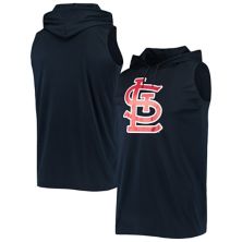 Толстовка с капюшоном без рукавов с капюшоном для мужчин темно-синего цвета St. Louis Cardinals Stitches