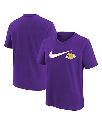 Фиолетовая футболка с галочкой Big Boys and Girls Los Angeles Lakers Nike