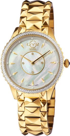 Женские часы Siena Swiss Quartz Diamond с браслетом, 38 мм - 0,0044 карата Gevril