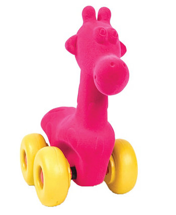 Детская игрушка Pink Giraffe Aniwheels Rubbabu