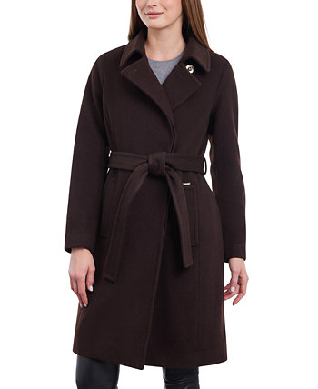 Женское пальто-халат маленького размера с поясом Michael Kors Michael Kors