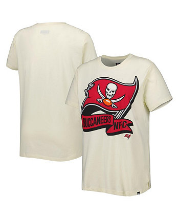 Женская кремовая футболка Tampa Bay Buccaneers Chrome Sideline New Era