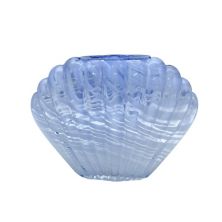 Sonoma Goods For Life® Синяя стеклянная ваза в форме ракушки с завитками, декор для стола SONOMA