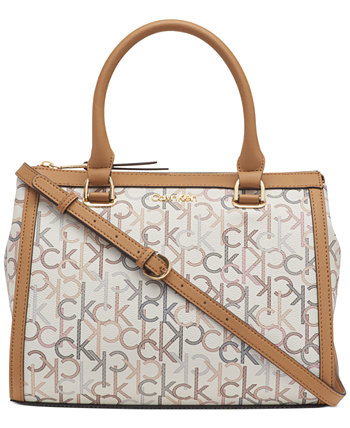 Calvin klein sales mercy signature satchel