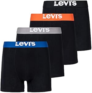 Levi's Mens Boxer Briefs Breathable Stretch Underwear 4 Pack Levi"s