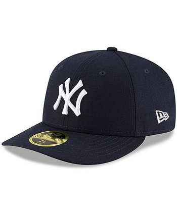 Мужская темно-синяя мужская шляпа New York Yankees Authentic Collection On Field с низким профилем 59FIFTY New Era