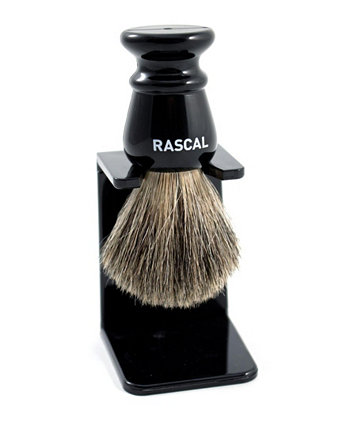 Ebony Pure Badger Saving Brush Rascal
